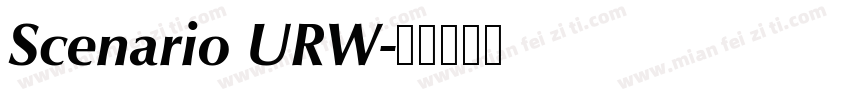 Scenario URW字体转换